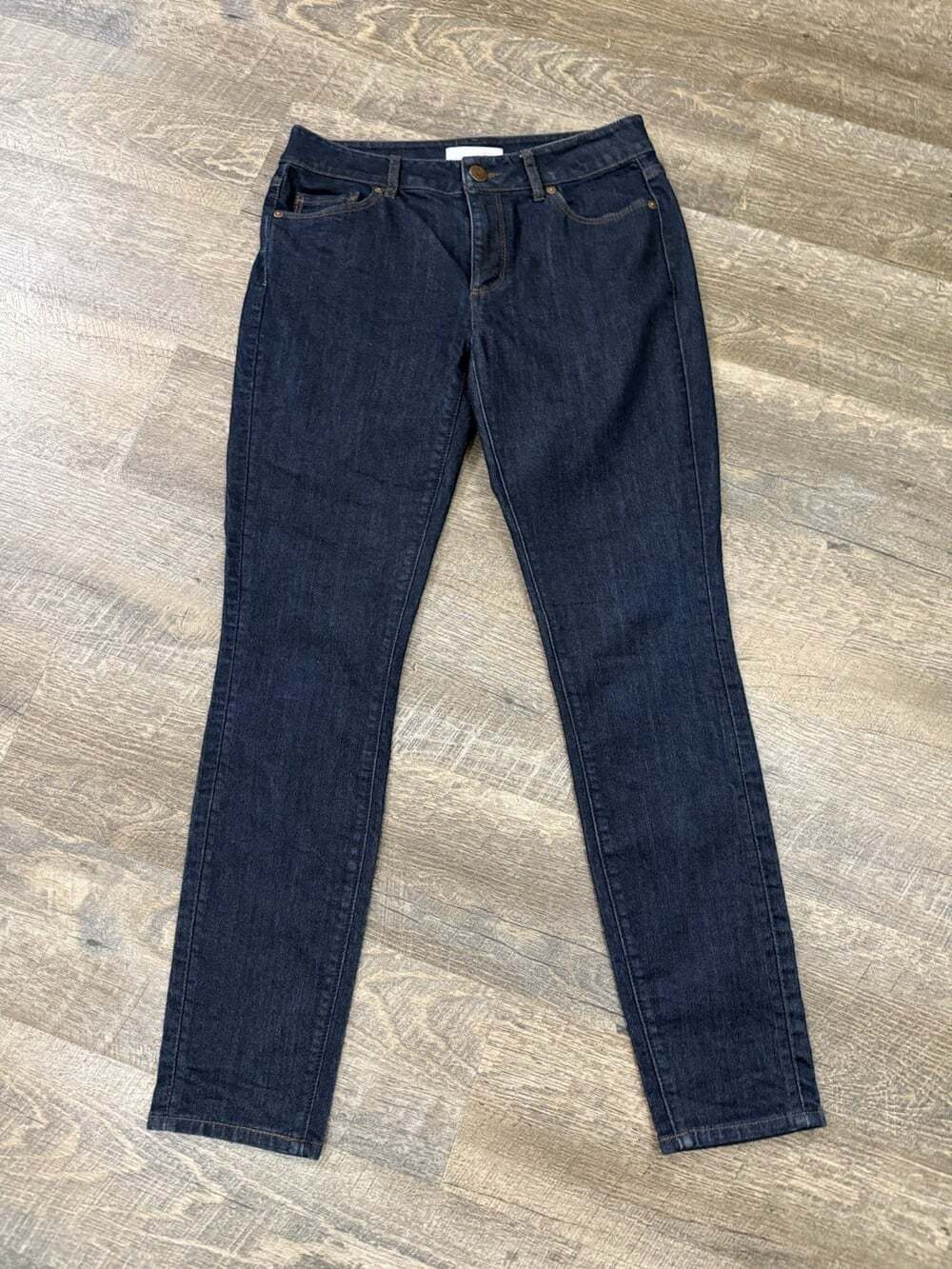 Women's Ann Taylor Loft Curvy Straight Dark Wash Jeans 27/4 Great Condition